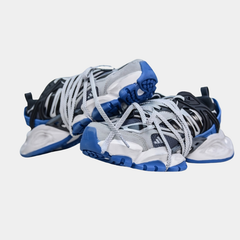 adidas Mad IIInfinity – Core Black & Lucid Blue Futuristic Chunky Sneakers