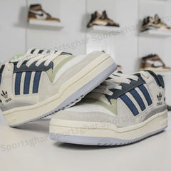 Adidas Forum Low Sneakers in Neutral Blue – Classic Leather Shoes
