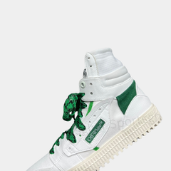 Off-White 3.0 Off-Court High-Top Sneakers – White & Kelly Green