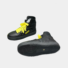 Off-White 3.0 Off-Court High-Top Sneakers – Black & Electric Yellow