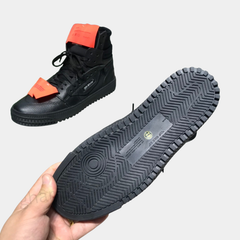 Off-White 3.0 Off-Court High-Top Sneakers – Black, White & Orange