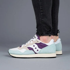 Women’s Retro Running Lifestyle Sneakers – White & Purple