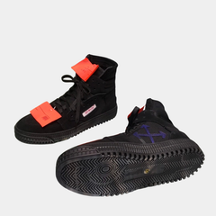 Off-White 3.0 Off-Court High-Top Sneakers – Triple Black