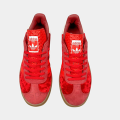 Adidas Gazelle Bold Red Velvet Shoes