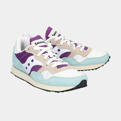 Women’s Retro Running Lifestyle Sneakers – White & Purple