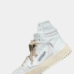 Off-White 3.0 Off-Court High-Top Sneakers – White & Sail Beige