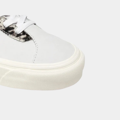 Vans Bold Ni White Pony Nubuck Leather Trainers Unisex Sneakers