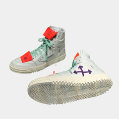 Off-White 3.0 Off-Court High-Top Sneakers – Arctic White