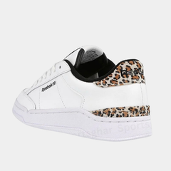 Women’s Classic Leather Lifestyle Sneakers – White, Black & Animal Print
