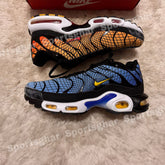 Nike Air Max Plus Greedy Mens Trainers Blue Yellow Black Tuned Air Sneakers