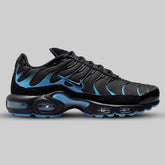 Nike Air Max Plus Men’s Trainers – Black & Blue Mesh Running Sneakers with Air Cushioning