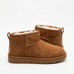Women's Ultra Mini Suede Ankle Boots Fleece Lined Slip-On Winter Shoes