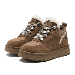 UGG Women's Low-Top Platform Winter Sneakers Lined Suede Outdoor Shoes