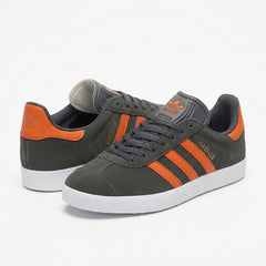 adidas Gazelle Dark Grey & Orange Sneakers