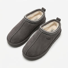 UGG Unisex Tasman Suede Slip-On Slippers Shearling Lined Clog Shoes