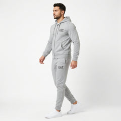 EA7 Emporio Armani Men's Full-Zip Hoodie & Joggers Fleece Tracksuit Set