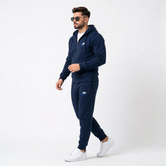 Nike Men's Classic Full-Zip Hoodie & Joggers Fleece Tracksuit Set
