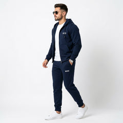 Boss Men's Full-Zip Hoodie & Joggers Fleece Tracksuit Set