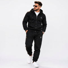 Polo Ralph Lauren Men's Classic Full-Zip Hoodie & Joggers Fleece Tracksuit Set