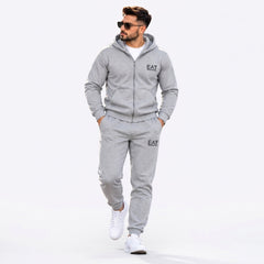 Boss Men's Full-Zip Hoodie & Joggers Fleece Tracksuit Set