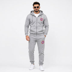 Canada Goose Men's Classic Full-Zip Hoodie & Joggers Fleece Tracksuit Set