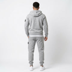 Stone Island Men's Compass Full-Zip Hoodie & Cargo Joggers Fleece Tracksuit Set