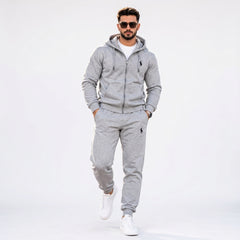 Polo Ralph Lauren Men's Classic Full-Zip Hoodie & Joggers Fleece Tracksuit Set