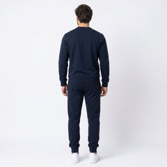 Moncler Men's Logo Patch Crewneck Sweatshirt & Joggers Fleece Tracksuit Set