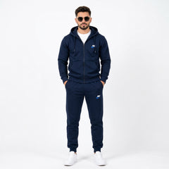 Nike Men's Classic Full-Zip Hoodie & Joggers Fleece Tracksuit Set