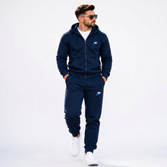 Nike Men's Classic Full-Zip Hoodie & Joggers Fleece Tracksuit Set