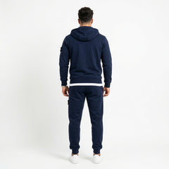 Stone Island Men's Compass Full-Zip Hoodie & Cargo Joggers Fleece Tracksuit Set
