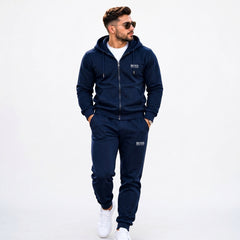 Boss Men's Full-Zip Hoodie & Joggers Fleece Tracksuit Set