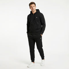 Polo Ralph Lauren Men's Classic Full-Zip Hoodie & Joggers Fleece Tracksuit Set