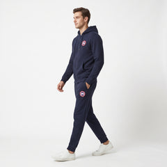 Canada Goose Men's Classic Full-Zip Fleece Hoodie & Joggers Tracksuit Set