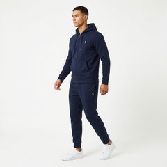 Polo Ralph Lauren Men's Classic Full-Zip Hoodie & Joggers Fleece Tracksuit Set