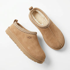 UGG Unisex Tasman Suede Slip-On Slippers Shearling Lined Clog Shoes