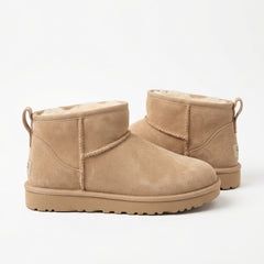Women's Ultra Mini Suede Ankle Boots Fleece Lined Slip-On Winter Shoes