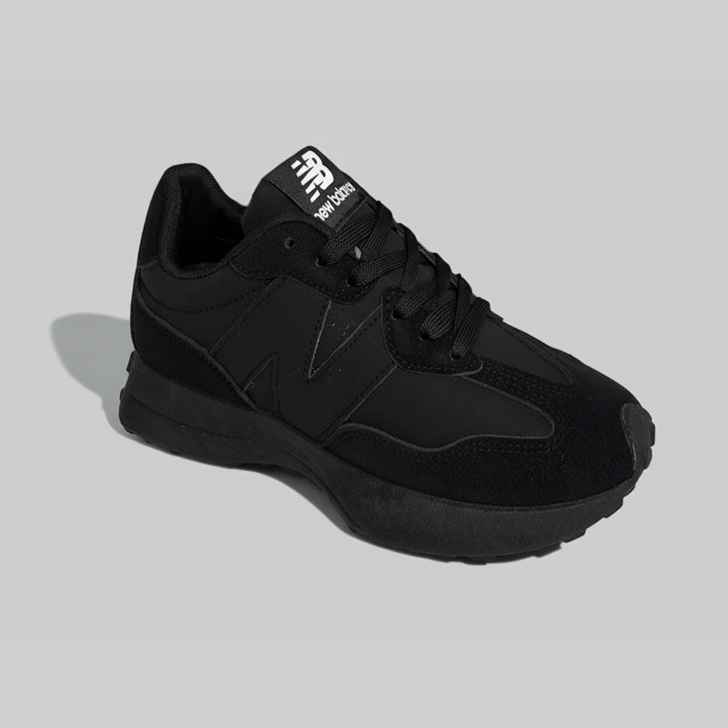 New Balance 327 black white sneakers retro running inspired design
