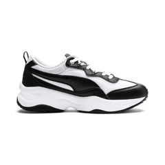 Puma Cilia Womens Trainers Black White Grey Violet Sneakers