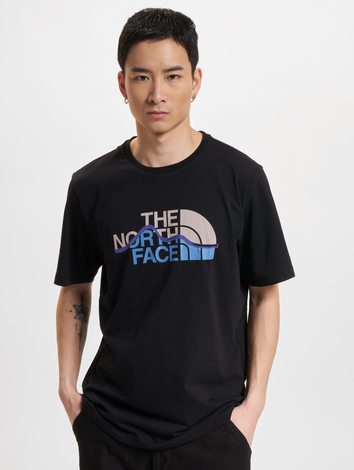 The North Face Blue Cotton T-shirt