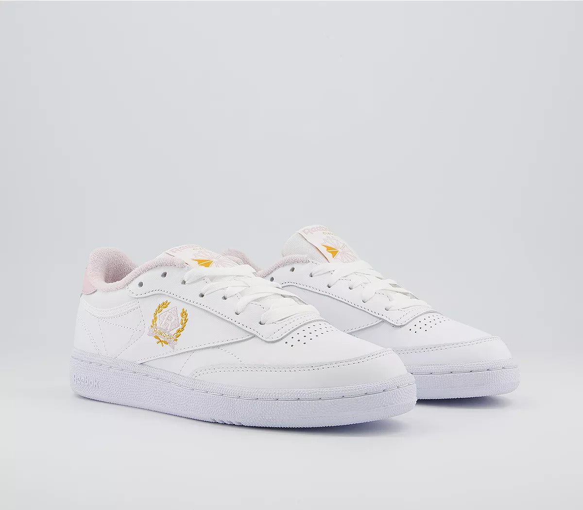 Women’s Classic Leather Lifestyle Sneakers – White & Frost Berry