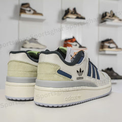 Adidas Forum Low Sneakers in Neutral Blue – Classic Leather Shoes