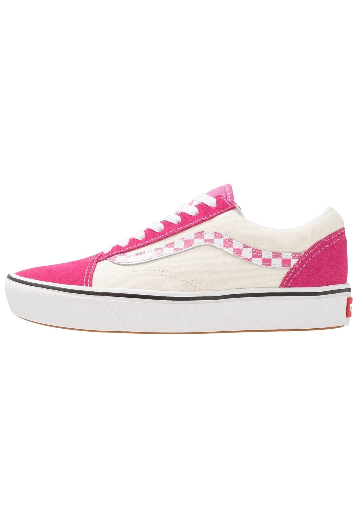 Vans ComfyCush Old Skool Sidestripe Carmine Rose Pink Sneakers
