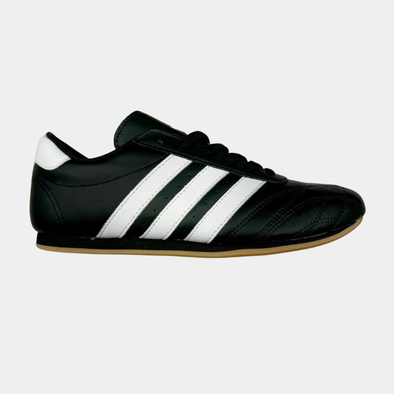 Adidas Adicourtt Premium Leather Sneakers – Black & White Gum Sole