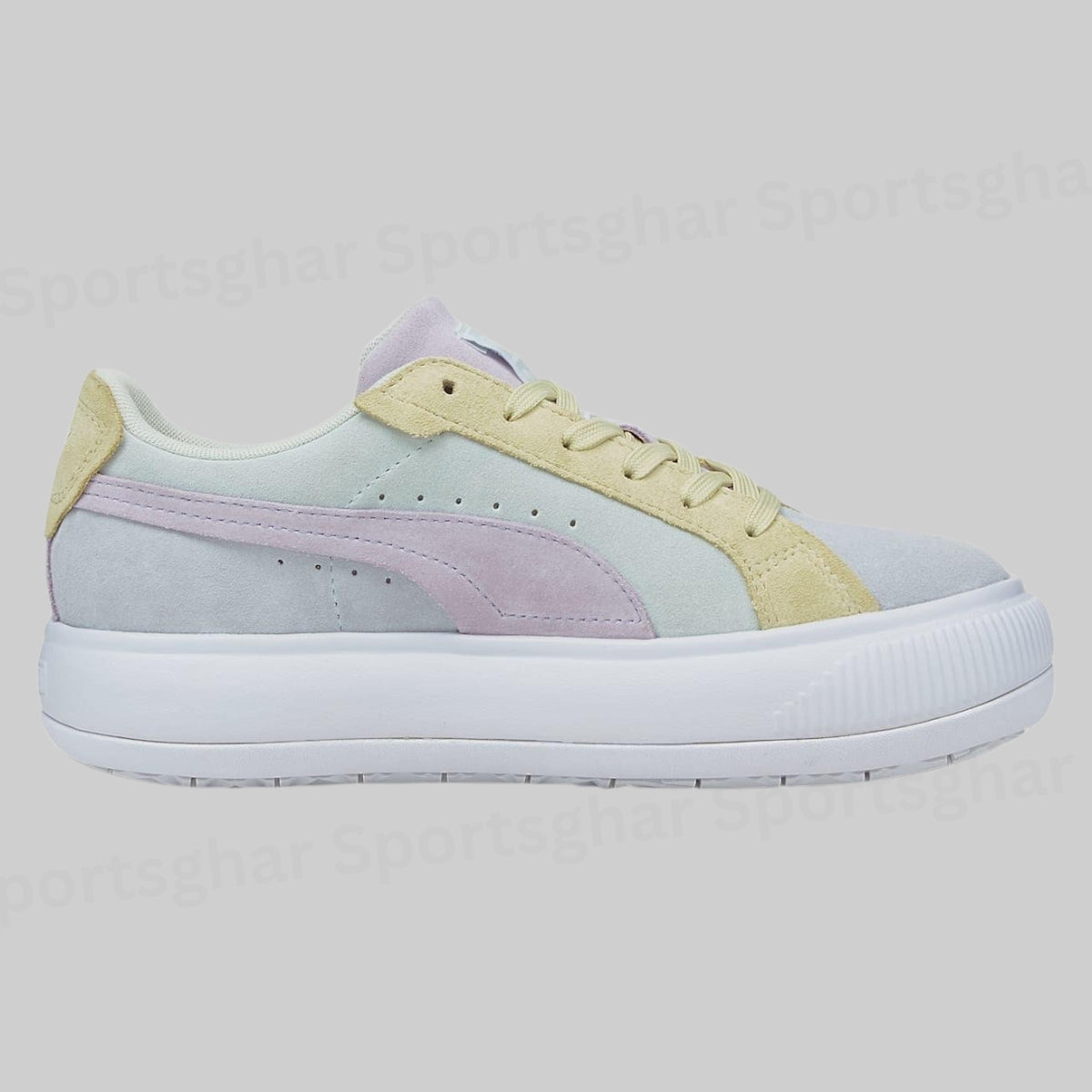 Puma Mayze Suede Pastel Multi Color White