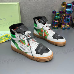 Off-White 3.0 Off-Court High-Top White Green Orange