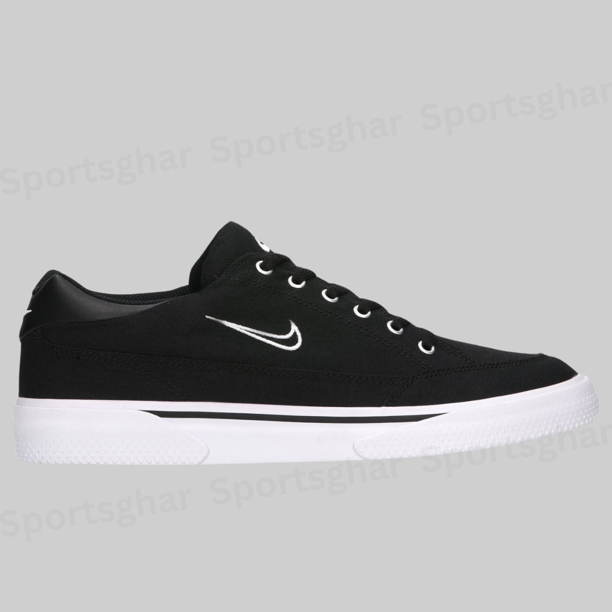 Men’s Classic Canvas Lifestyle Sneakers – Black & White