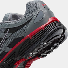 Nike P-6000 Men’s Trainers Grey Black Red Retro Running Sneakers