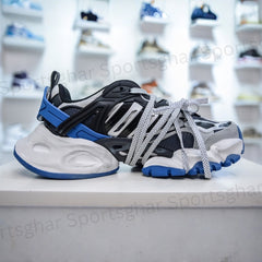 adidas Mad IIInfinity – Core Black & Lucid Blue Futuristic Chunky Sneakers