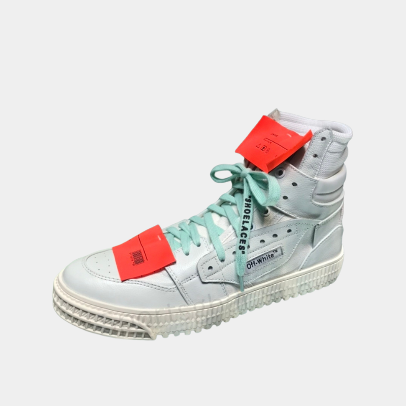 Off-White 3.0 Off-Court High-Top Sneakers – Arctic White